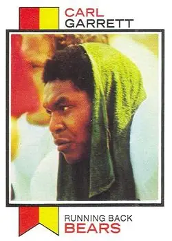 1973 Topps #326 - Carl Garrett - Chicago Bears - Front 1973 Topps #326 - Carl Garrett - Chicago Bears - Front