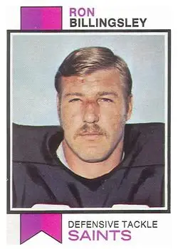 1973 Topps #327 - Ron Billingsley - New Orleans Saints - Front