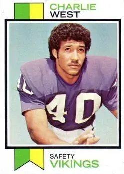 1973 Topps #328 - Charlie West - Minnesota Vikings - Front