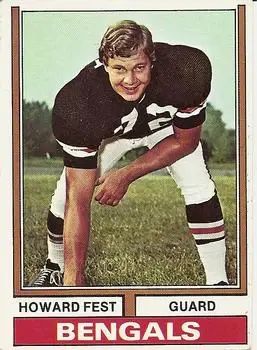 1974 Topps #373 - Howard Fest - Cincinnati Bengals