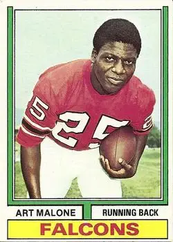 1974 Topps #375 - Art Malone - Atlanta Falcons