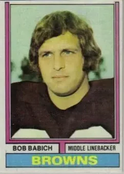 1974 Topps #376 - Bob Babich - Cleveland Browns