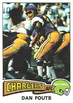 1975 Topps #367 - Dan Fouts - San Diego Chargers