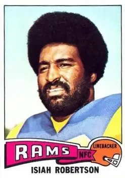 1975 Topps #371 - Isiah Robertson - Los Angeles Rams
