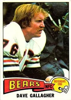 1975 Topps #379 - Dave Gallagher - Chicago Bears - Front