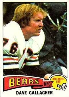 1975 Topps #379 - Dave Gallagher - Chicago Bears 1975 Topps #379 - Dave Gallagher - Chicago Bears