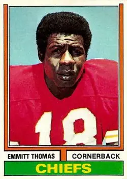 1974 Topps #381 - Emmitt Thomas - Kansas City Chiefs