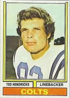 1974 Topps #385 - Ted Hendricks - Baltimore Colts