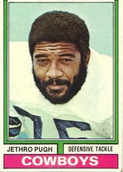 1974 Topps #387 - Jethro Pugh - Dallas Cowboys - Front