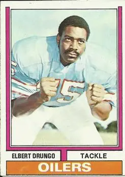 1974 Topps #388 - Elbert Drungo - Houston Oilers