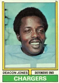 1974 Topps #390 - Dave Jones - San Diego Chargers