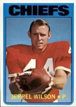 1972 Topps #333 - Jerrel Wilson - Kansas City Chiefs