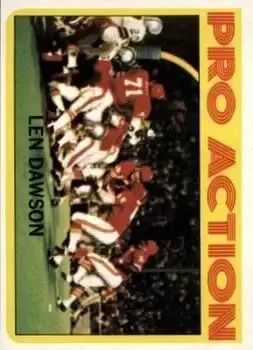 1972 Topps #340 - Len Dawson - Kansas City Chiefs - Front 1972 Topps #340 - Len Dawson - Kansas City Chiefs - Front