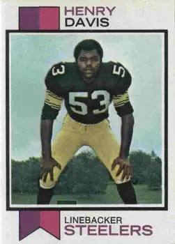 1973 Topps #332 - Henry Davis - Pittsburgh Steelers