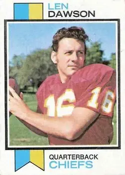 1973 Topps #335 - Len Dawson - Kansas City Chiefs - Front