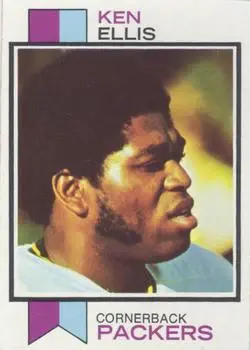 1973 Topps #340 - Ken Ellis - Green Bay Packers - Front 1973 Topps #340 - Ken Ellis - Green Bay Packers - Front