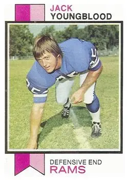 1973 Topps #343 - Jack Youngblood - Los Angeles Rams
