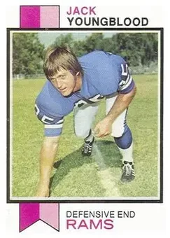 1973 Topps #343 - Jack Youngblood - Los Angeles Rams
