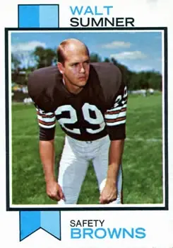 1973 Topps #348 - Walt Sumner - Cleveland Browns - Front