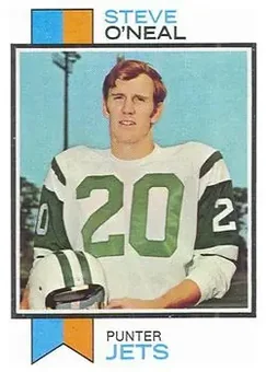 1973 Topps #349 - Steve O'Neal - New York Jets
