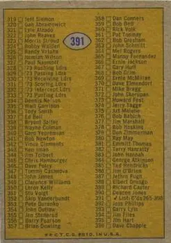 1974 Topps #391 - Card #391 - Back 1974 Topps #391 - Card #391 - Back