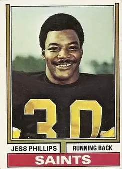 1974 Topps #392 - Jess Phillips - New Orleans Saints