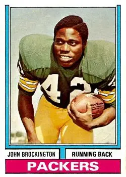 1974 Topps #400 - John Brockington - Green Bay Packers