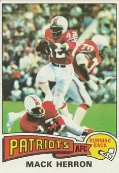 1975 Topps #381 - Mack Herron - New England Patriots