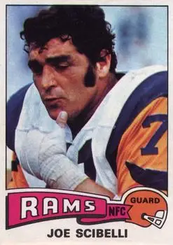1975 Topps #386 - Joe Scibelli - Los Angeles Rams - Front