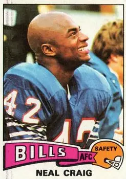 1975 Topps #387 - Neal Craig - Buffalo Bills - Front 1975 Topps #387 - Neal Craig - Buffalo Bills - Front