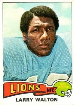 1975 Topps #393 - Larry Walton - Detroit Lions