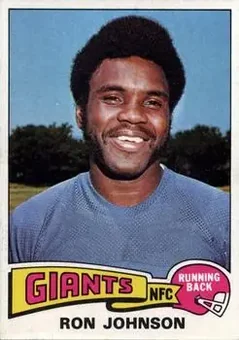 1975 Topps #395 - Ron Johnson - New York Giants