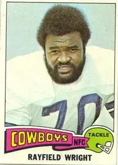 1975 Topps #402 - Rayfield Wright - Dallas Cowboys