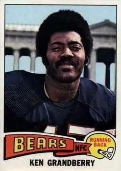 1975 Topps #406 - Ken Grandberry - Chicago Bears - Front