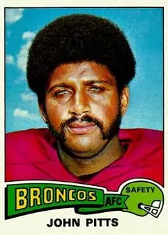 1975 Topps #409 - John Pitts - Denver Broncos