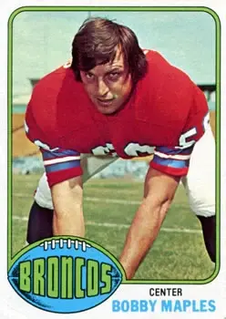 1976 Topps #384 - Bobby Maples - Denver Broncos