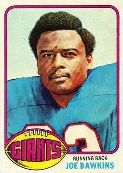 1976 Topps #386 - Joe Dawkins - New York Giants