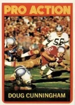 1972 Topps #345 - Doug Cunningham - San Francisco 49ers