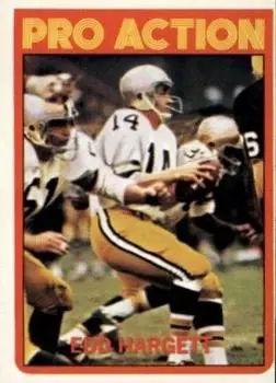1972 Topps #346 - Edd Hargett - New Orleans Saints - Front