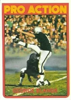 1972 Topps #348 - George Blanda - Oakland Raiders