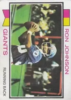 1973 Topps #350 - Ron Johnson - New York Giants 1973 Topps #350 - Ron Johnson - New York Giants