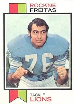 1973 Topps #351 - Rockne Freitas - Detroit Lions