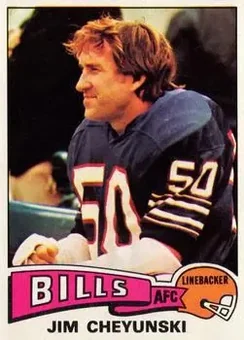 1975 Topps #414 - Jim Cheyunski - Buffalo Bills