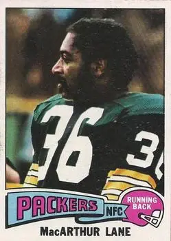 1975 Topps #415 - MacArthur Lane - Green Bay Packers