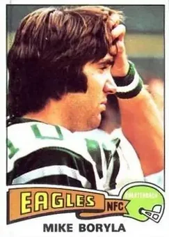 1975 Topps #417 - Mike Boryla - Philadelphia Eagles