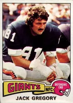 1975 Topps #422 - Jack Gregory - New York Giants