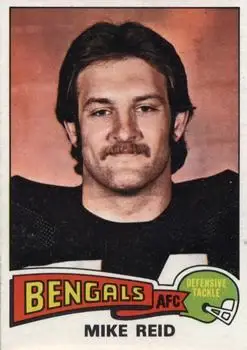 1975 Topps #430 - Mike Reid - Cincinnati Bengals