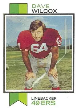 1973 Topps #360 - Dave Wilcox - San Francisco 49ers - Front