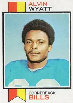 1973 Topps #362 - Alvin Wyatt - Buffalo Bills - Front