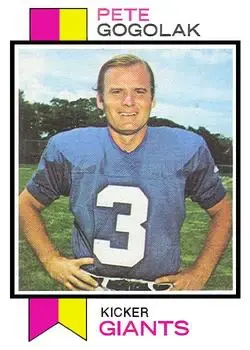 1973 Topps #368 - Pete Gogolak - New York Giants - Front